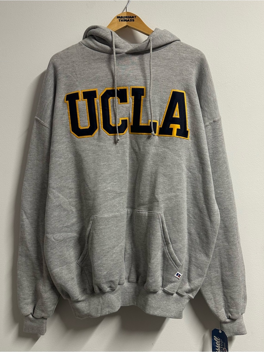 Vintage 90s Russell Athletic UCLA Hoodie Grey NWT 2XL